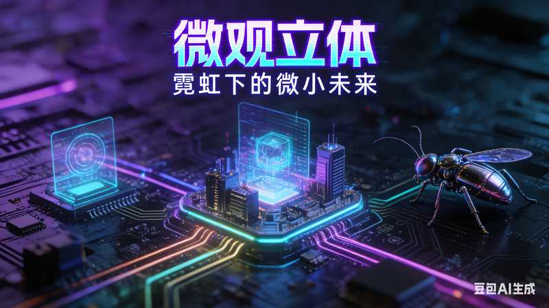 微观立体【速创剪映小助手】-满地金AIGC