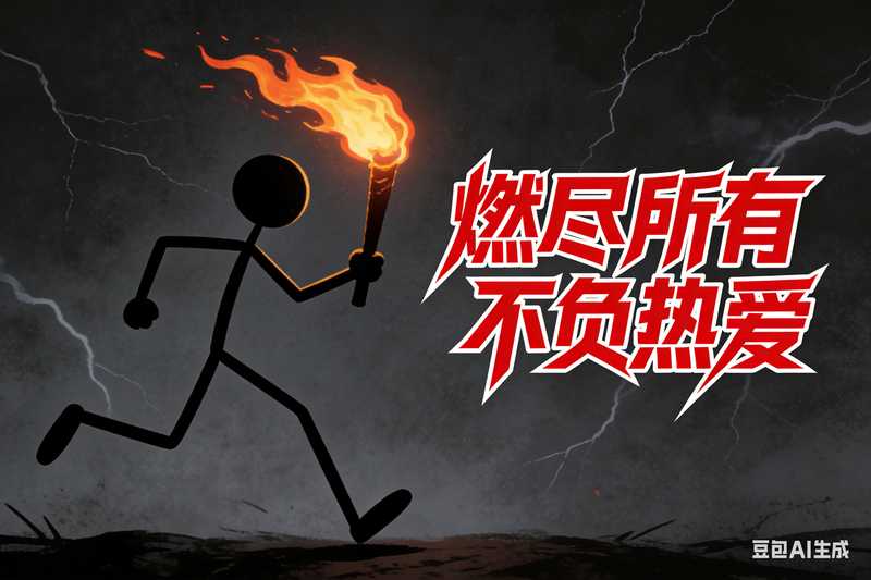 励志火柴人【速创剪映小助手】-满地金AIGC