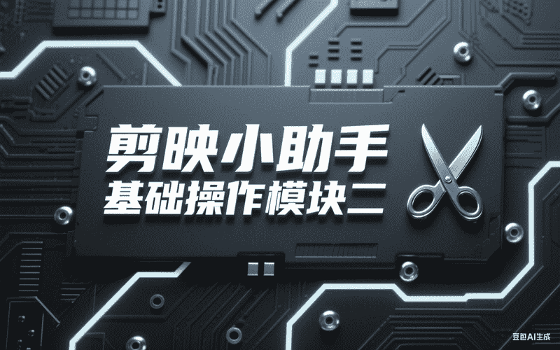 剪映小助手基础操作模块二-满地金AIGC