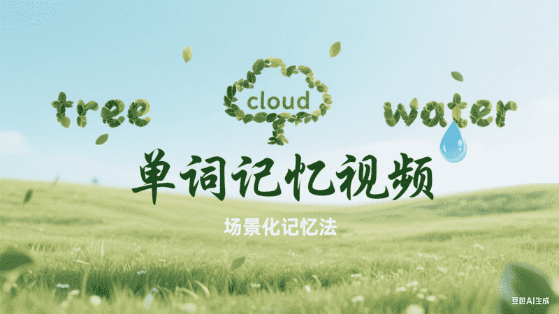 单词记忆视频-满地金AIGC
