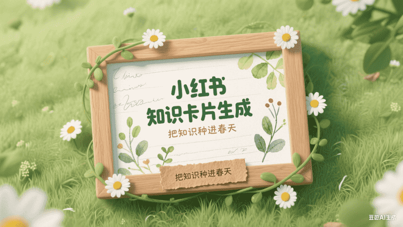 小红书知识卡片生成-满地金AIGC